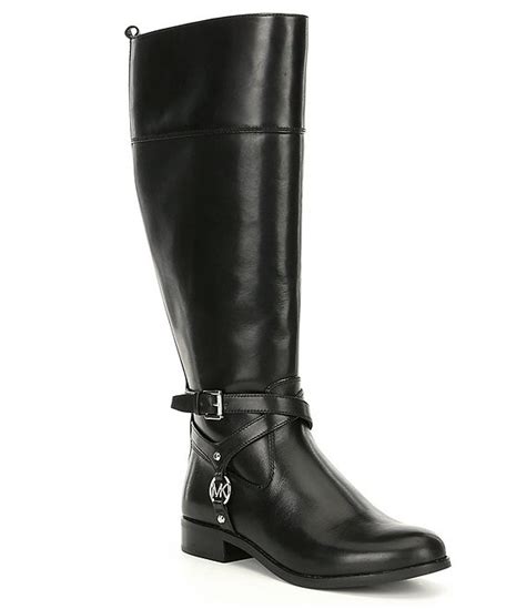 michael kors preston wide calf boots|michael kors thigh high boots.